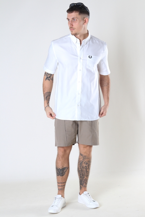 Fred Perry S/S OXFORD SHIRT 100 White