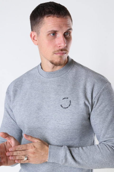 Solid SDVicter Sweatshirt Grey Melange