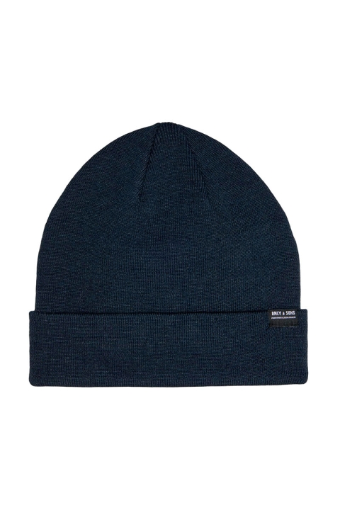 ONLY & SONS ONSEVAN LIFE KNIT BEANIE NOOS Dark Navy