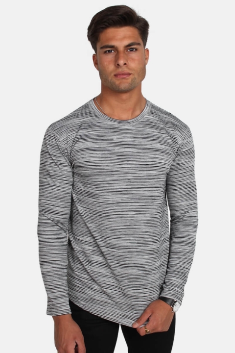 Just Junkies T-shirt Baylor Long Grey Melange