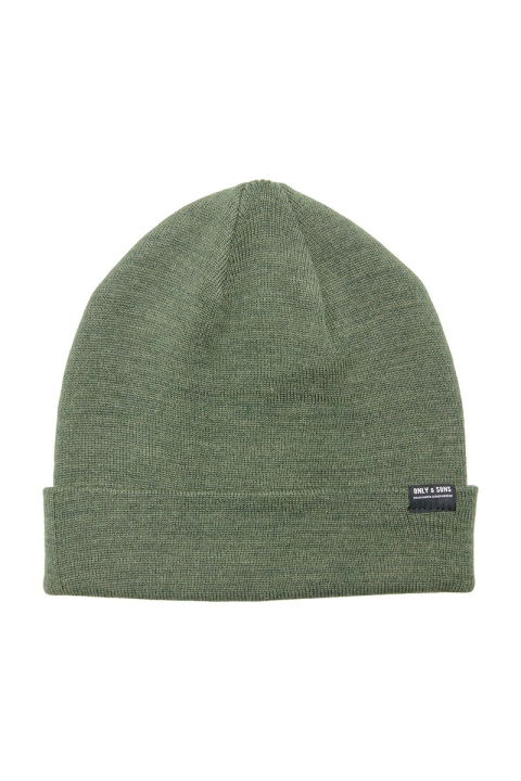 ONLY & SONS ONSEVAN LIFE KNIT BEANIE NOOS Olive Night