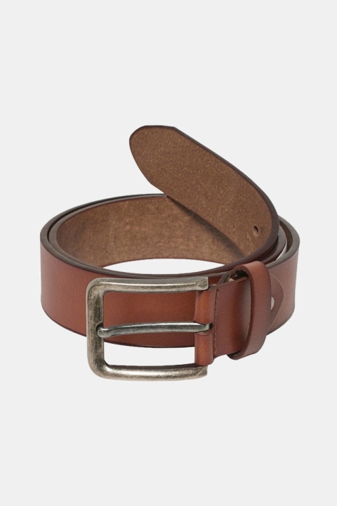 Only & Sons Charlton Leather Belt Cognac