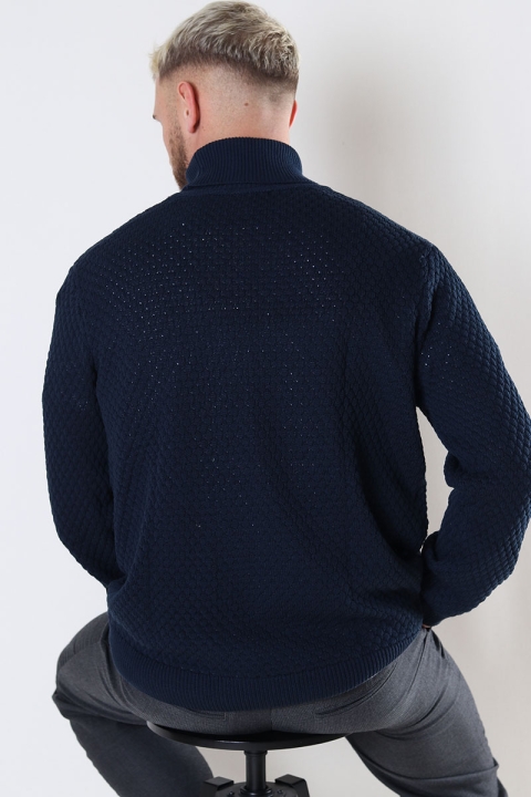 Solid Clive RollNeck Insignia Blue