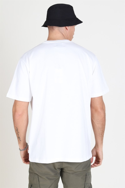 Woodbird Boxy Stens T-shirt White