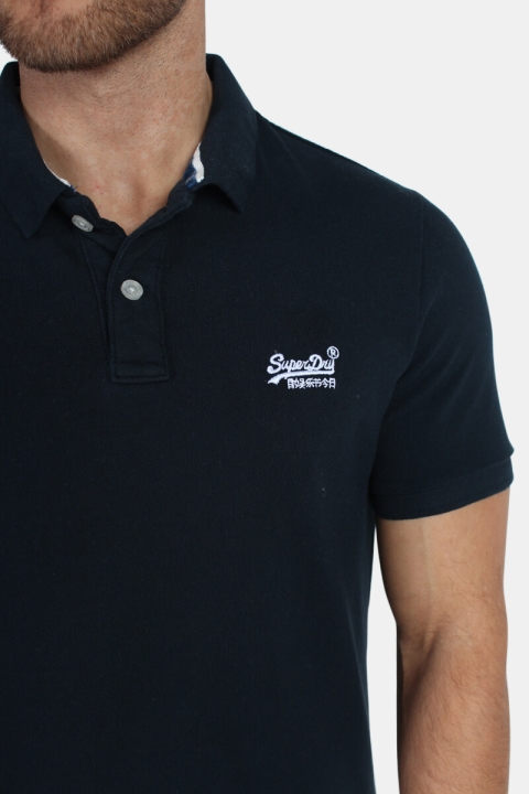 Superdry Classic Pique S/S Polo Eclipse Navy
