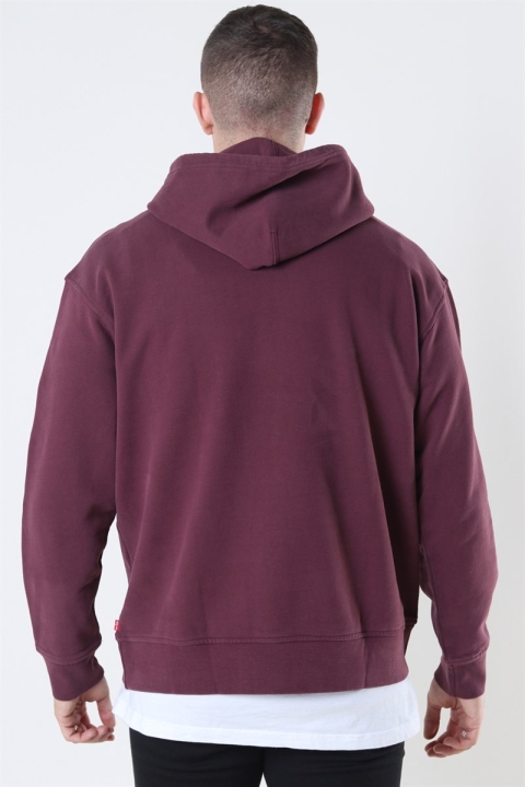 Levis Relaxed Graphic Hoodie Bordeaux