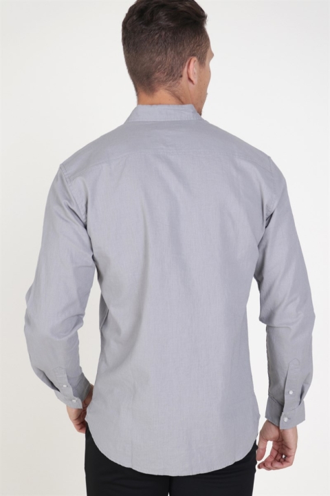 Clean Cut Copenhagen Cotton Linen Skjorte Light Grey