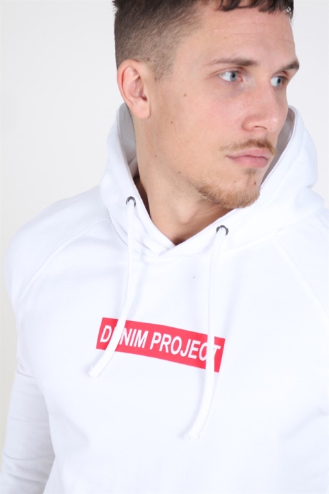 Denim Project Box Logo Hoodie White