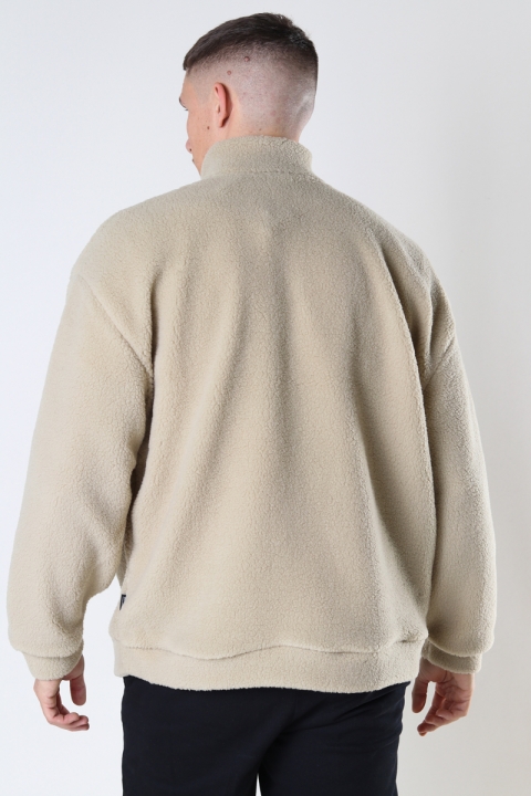 ONLY & SONS REMY TEDDY 1/4 ZIP SWEAT Pelican