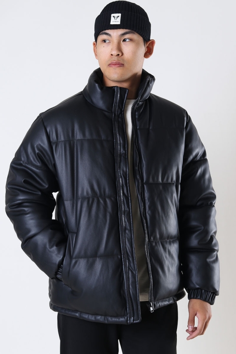 ONLY & SONS Tune PU Puffer Jacket Black
