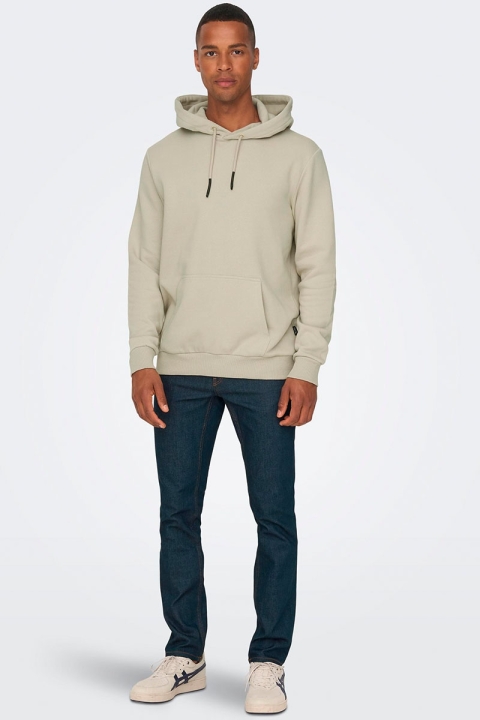 ONLY & SONS CERES HOODIE SWEAT Pelican