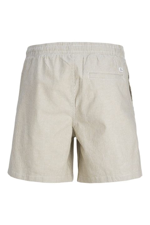 Jack & Jones Jaiden Summer Linen Shorts Crockery Stripe