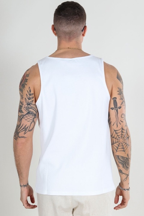 ONLY & SONS Les Classique Rib Tank Top Bright White