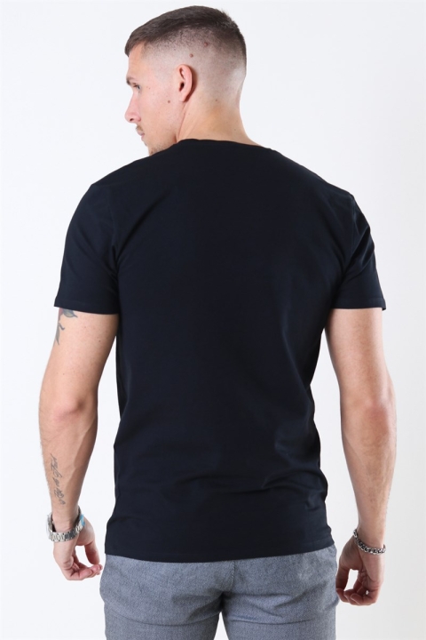 Selected New Pima T-shirt 3-Pack Black