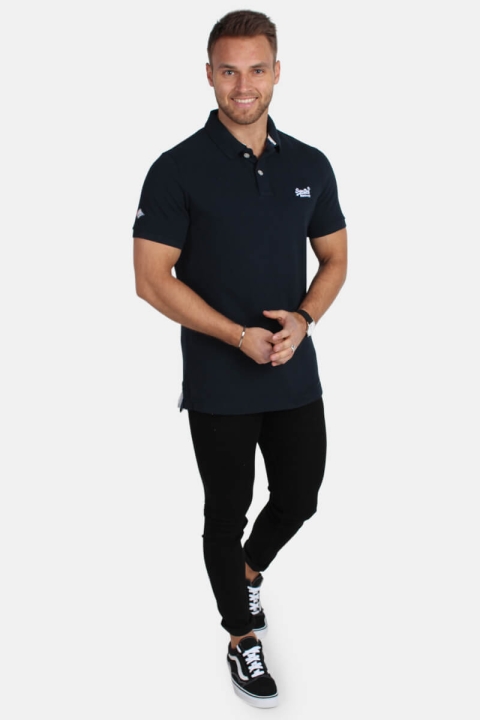 Superdry Classic Pique S/S Polo Eclipse Navy