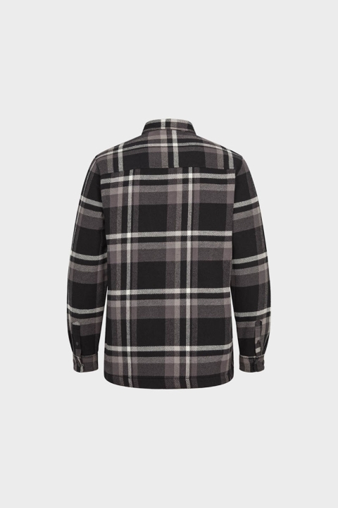 Kronstadt Ramon Check quilt overshirt Black / Grey
