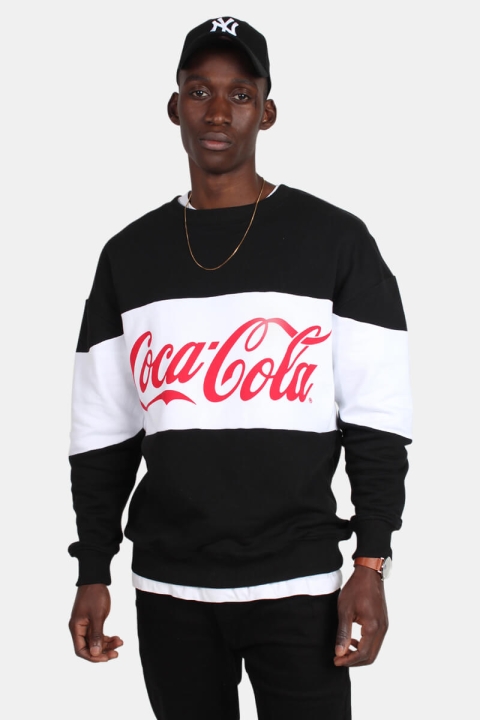 Mister Tee Merchcode Coca Cola Stripe Oversize Crewneck