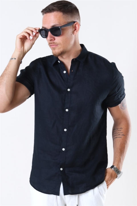 Tailored & Originals Karter Skjorte S/S Black