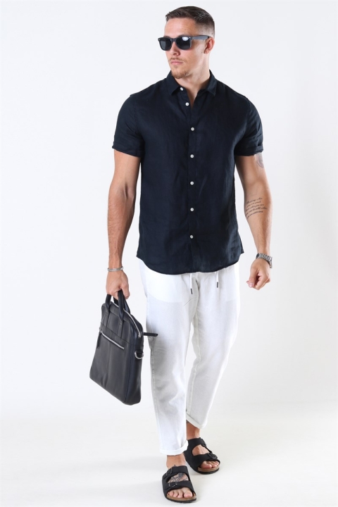 Tailored & Originals Karter Skjorte S/S Black