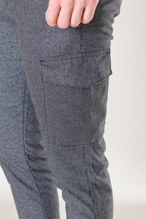Tailored & Originals Oisin Cargo Pants Medium Grey Melange