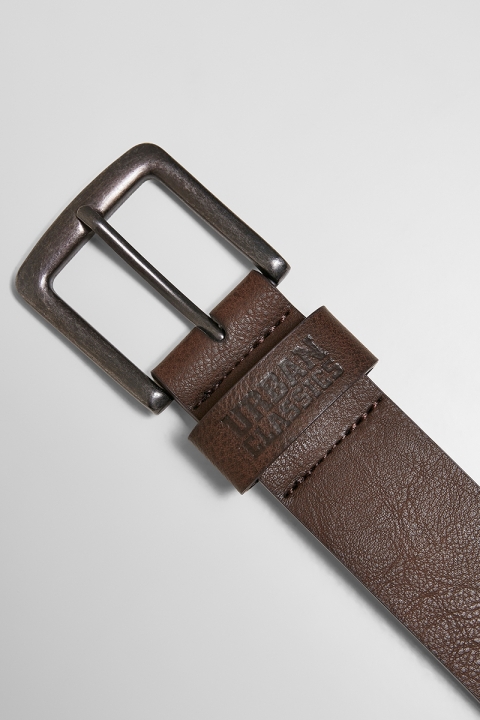 Urban Classics Leather Imitation Belt Brown