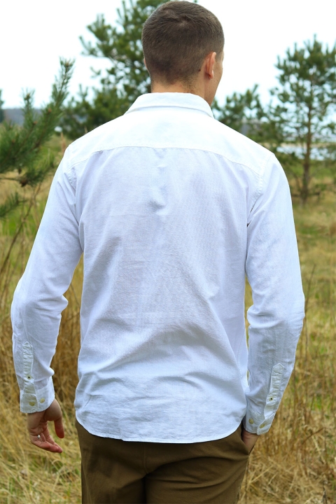 Jack & Jones Summer Linen Shirt LS White