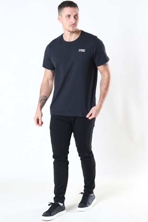 Tommy Jeans Regular Corp Logo T-shirt Black