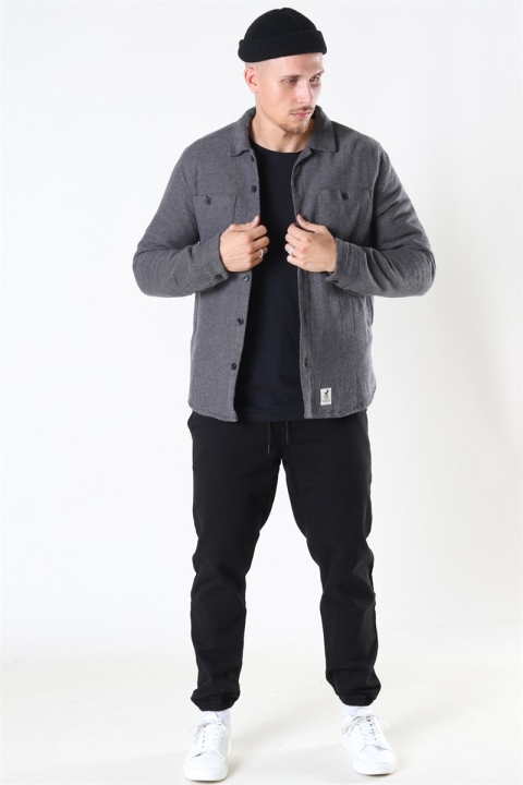 Fat Moose Harris Shirt LS Black/Grey