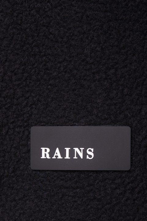Rains Fleece Pullover Hoodie 01 Black