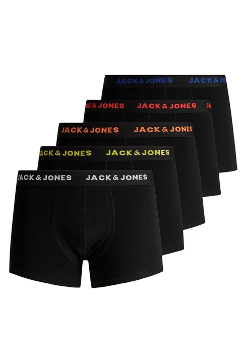 Jack & Jones JACBLACK FRIDAY TRUNKS 5 PACK LN Black Black - Black - Black - Black