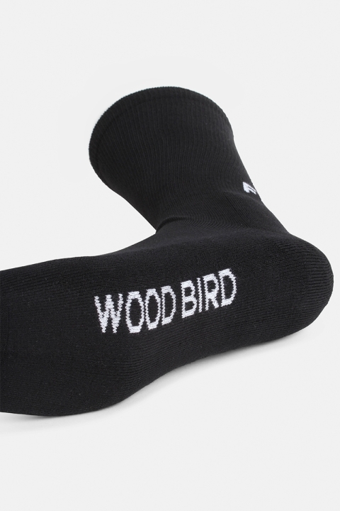 WoodBird Fuck Off Strømper Black