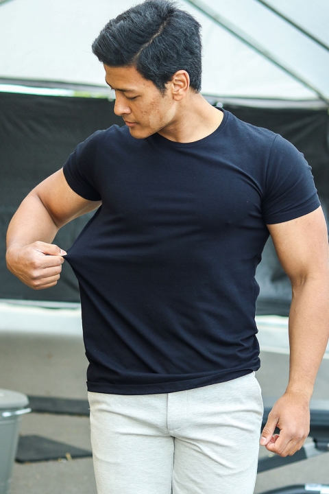Muscle Fit T-shirt 2-Pack Blue Navy