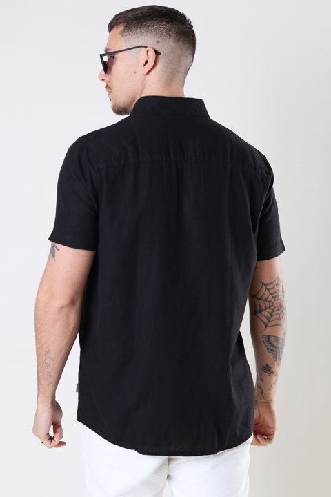 Solid Allan SS Linen Shirt True Black