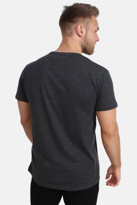 Solid Rock Melange T-shirt Dark Grey Melange