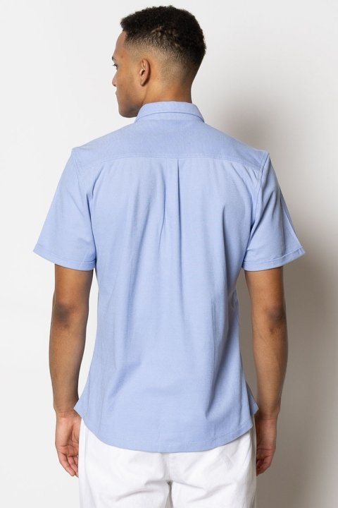 Clean Cut Copenhagen Valencia Stretch Shirt S/S Light Blue