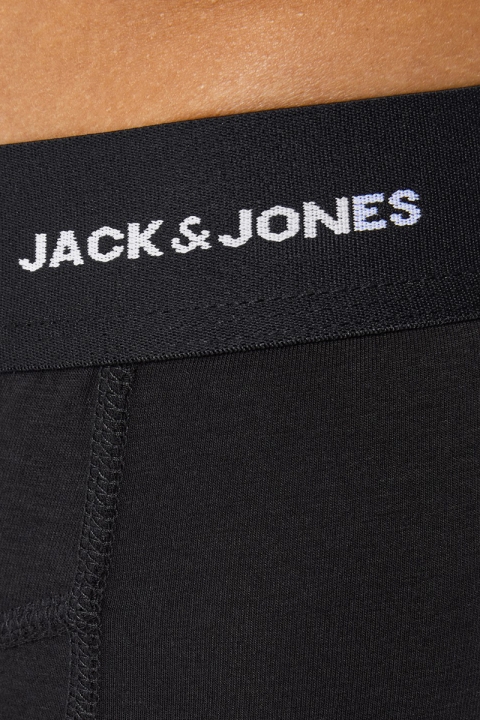 Jack & Jones BASIC BAMBOO TRUNKS 3 PACK Black Black - Black