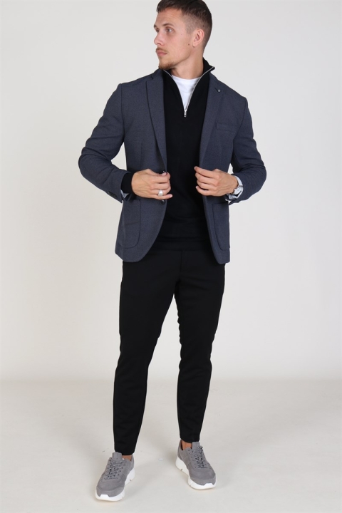 Tailored & Originals Knit - Murray Half zip Black