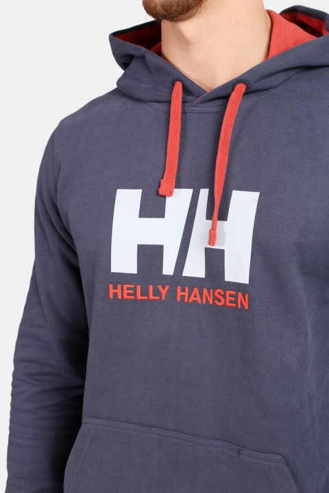Helly Hansen Logo Hoodie Graphite Blue