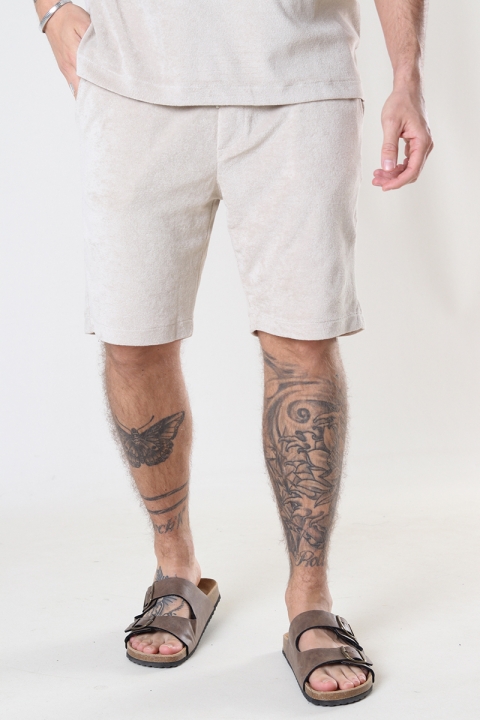 ONLY & SONS ONSIOLO REG TERRY SHORTS Silver Lining