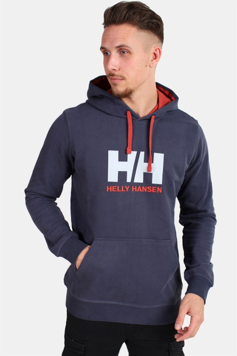 Helly Hansen Logo Hoodie Graphite Blue