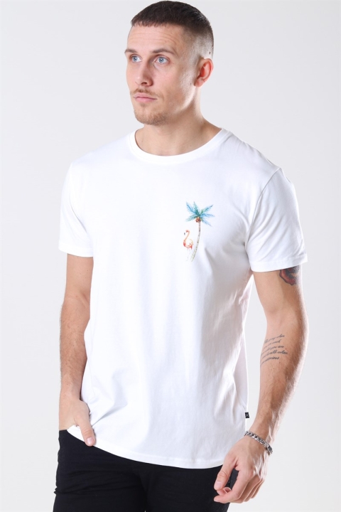 Clean Cut Palm Tree T-shirt White