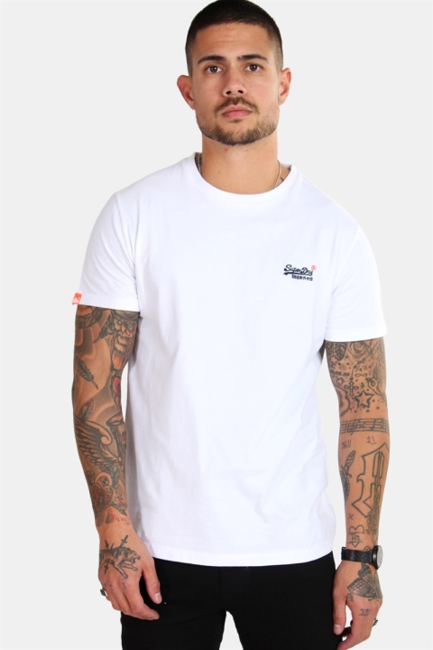 Superdry Orange Label Vintage Emb S/S T-shirt Optic White