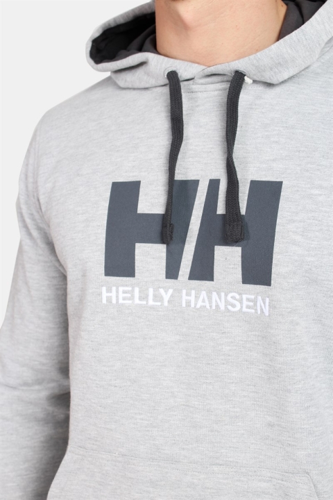 Helly Hansen Logo Hoodie Grey Melange