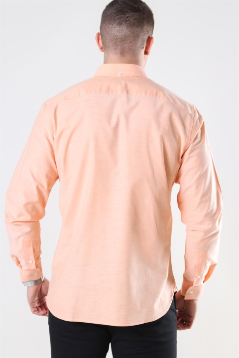 Clean Cut Oxford Plain Skjorte Blazing Orange