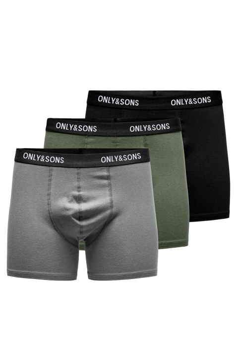 ONLY & SONS ONSFITZ SOLID COLOR TRUNK 3PACK3856 NOOS Olive Night
