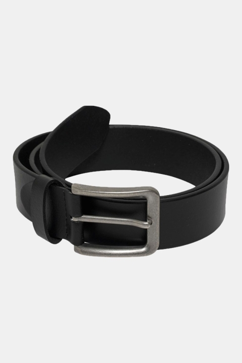 Only & Sons Charlton Leather Belt Black