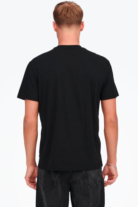 Only & Sons Musk Life Logo Tee Black