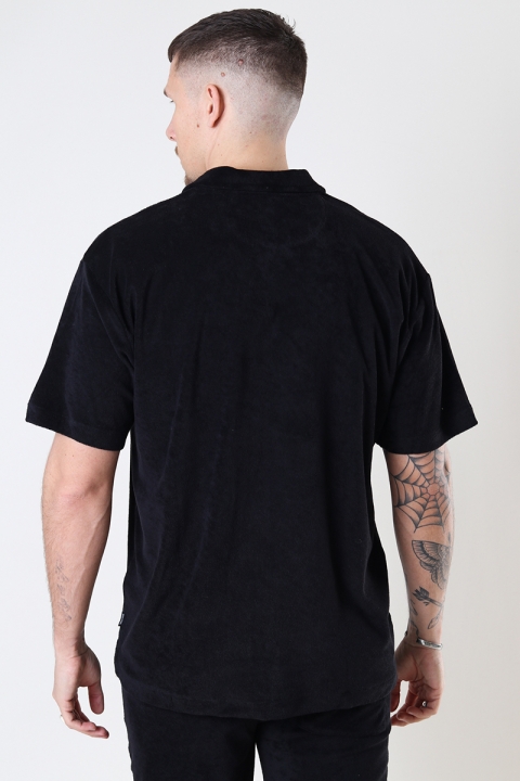 ONLY & SONS ONSIOLO RLX TERRY CLOTH POLO Black
