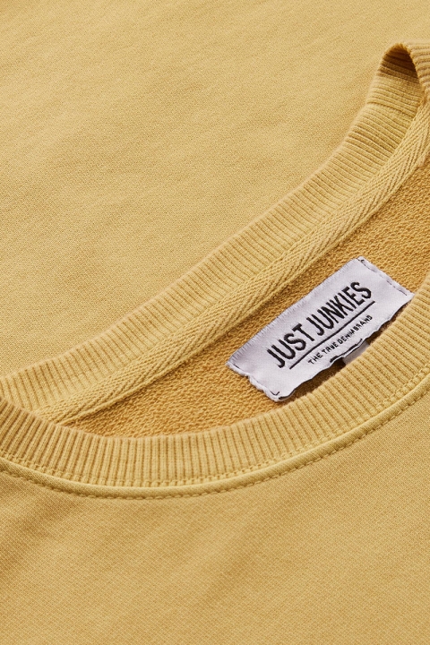 Just Junkies Garment Crew Misted Yellow