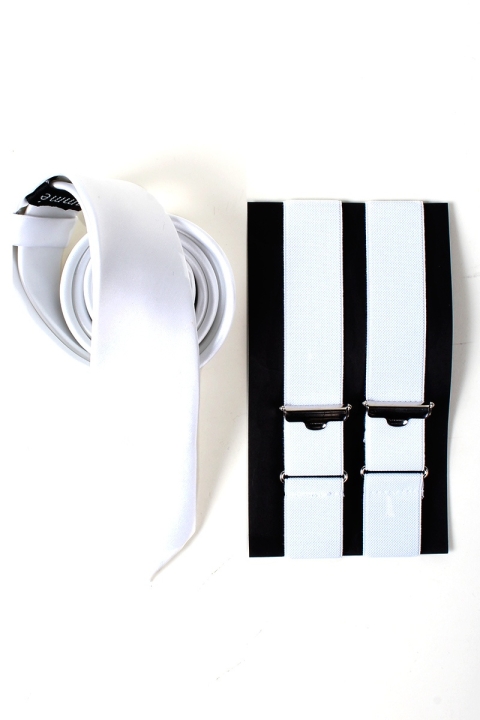 Tie And Armbands White